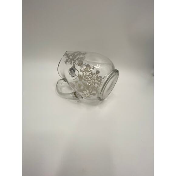 Vintage Sterling Silver Glass Pitcher - Picture 4 of 8